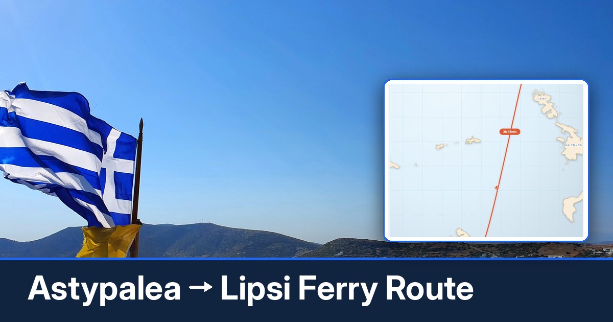 Astypalea to Lipsi ferry route summary