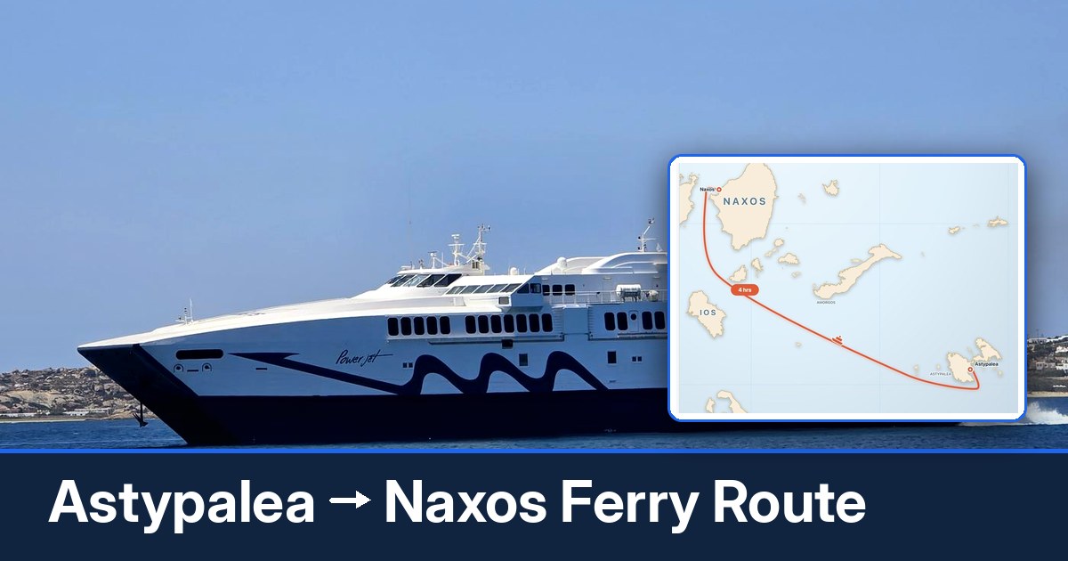 Astypalea to Naxos ferry route summary
