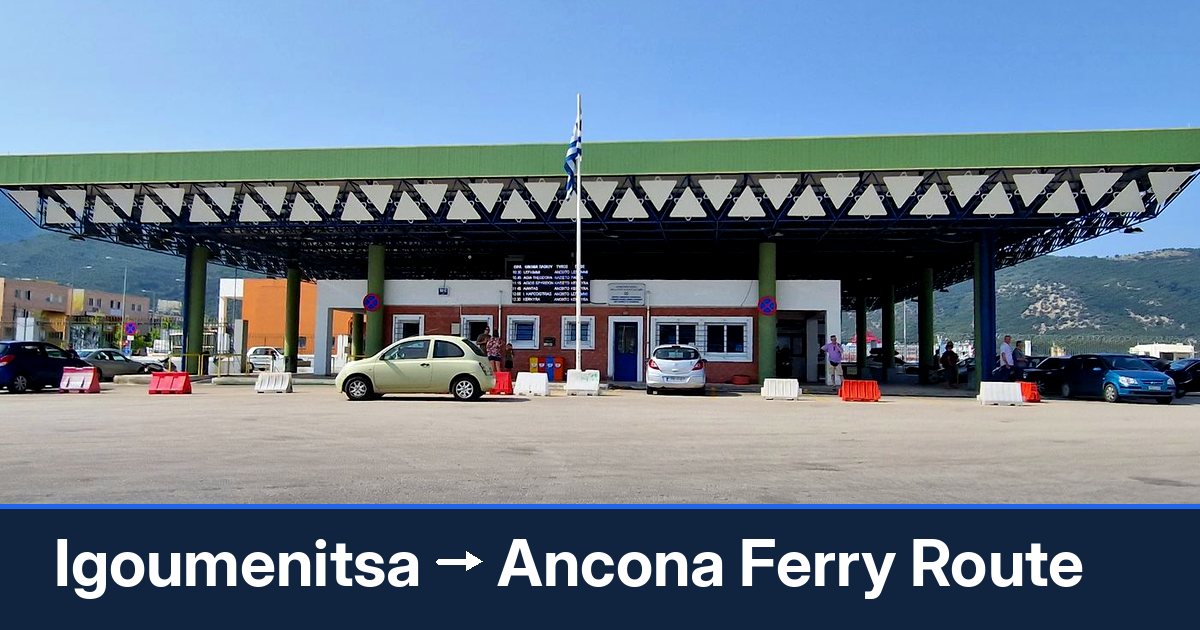Igoumenitsa to Ancona ferry route summary
