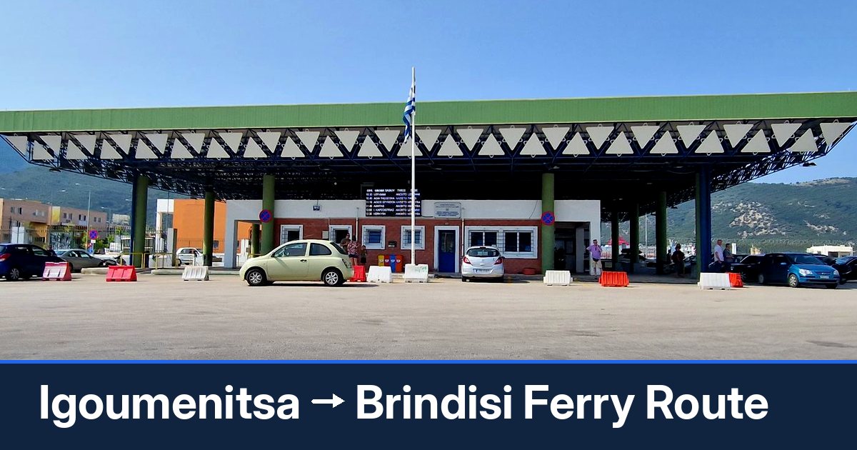 Igoumenitsa to Brindisi ferry route summary