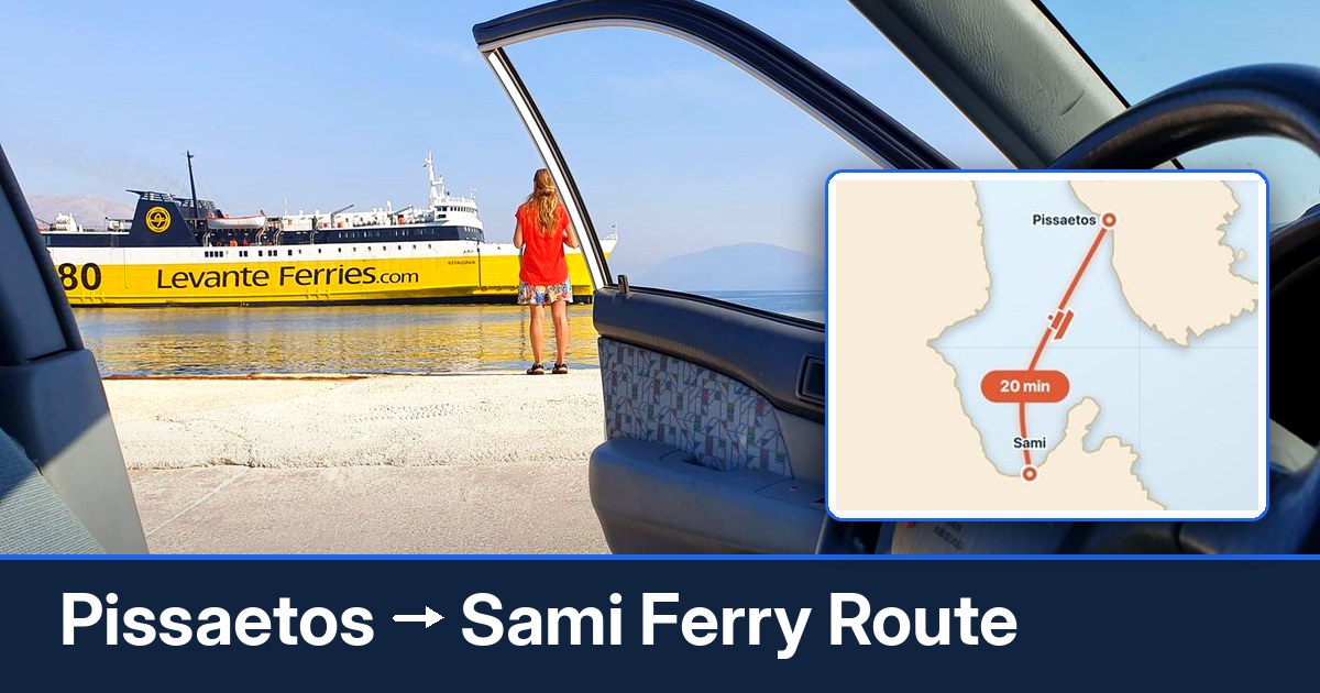 Pissaetos to Sami ferry route summary