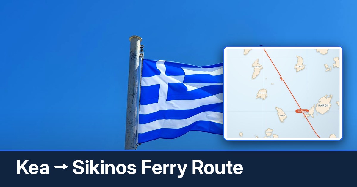 Kea to Sikinos ferry route summary