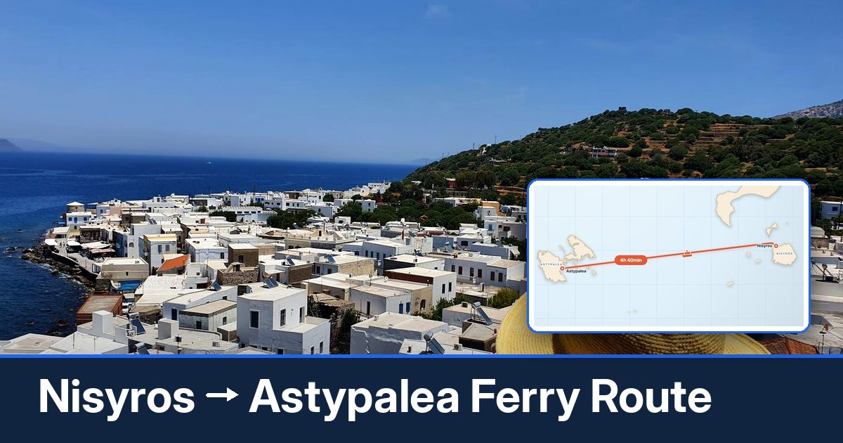 Nisyros to Astypalea ferry route summary