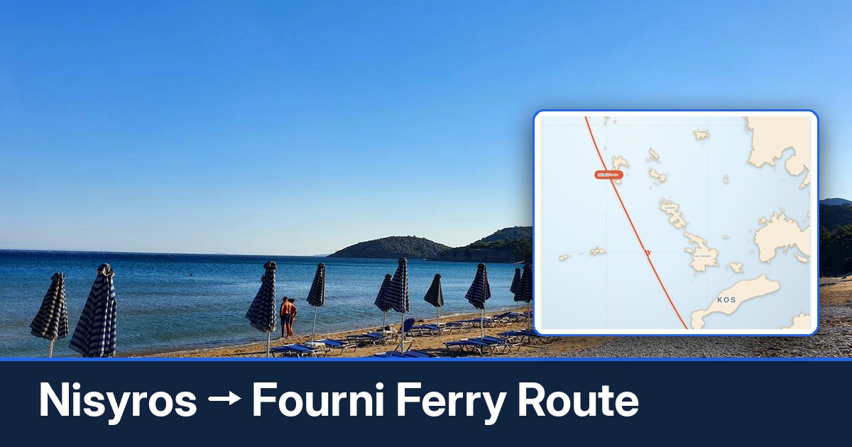 Nisyros to Fourni ferry route summary