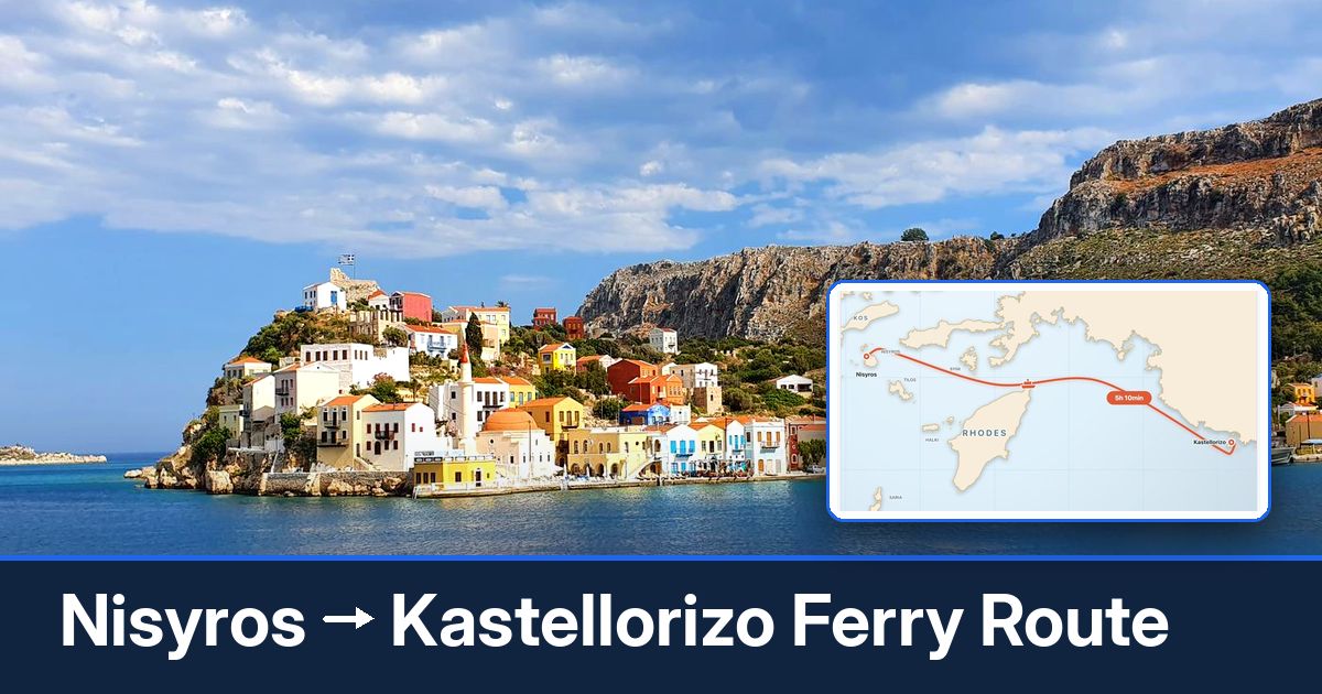 Nisyros to Kastellorizo ferry route summary