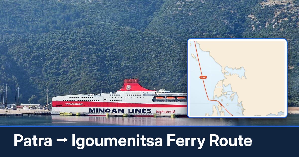 Patra to Igoumenitsa ferry route summary