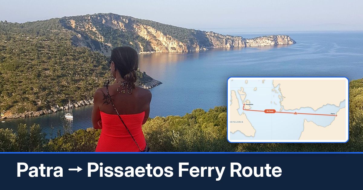 Patra to Pissaetos ferry route summary