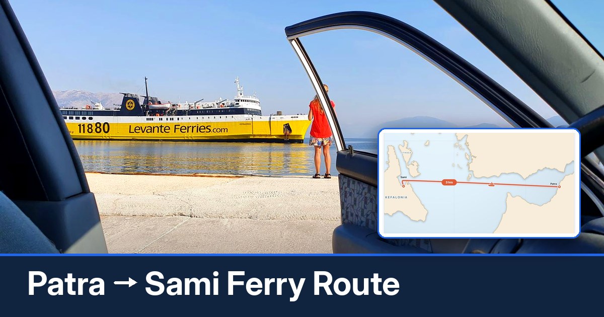 Patra to Sami ferry route summary