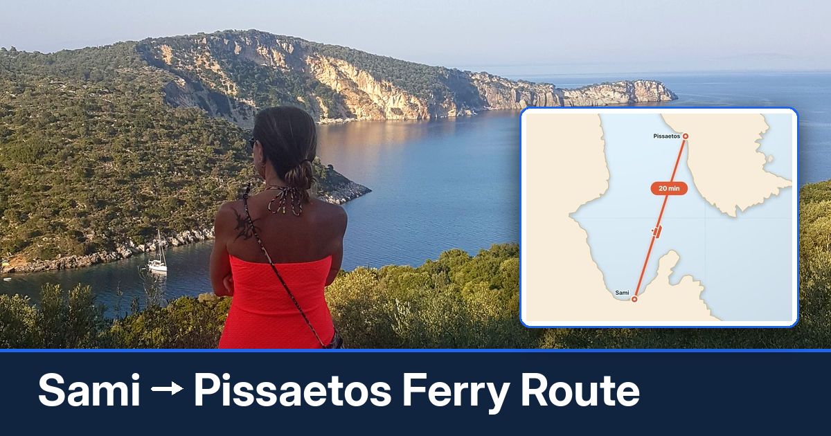 Sami to Pissaetos ferry route summary