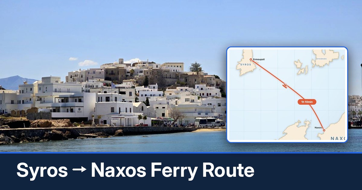 Syros to Naxos ferry route summary