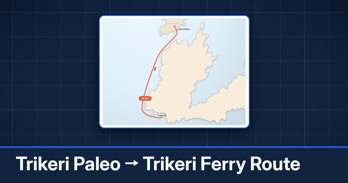 Trikeri Paleo to Trikeri ferry route summary