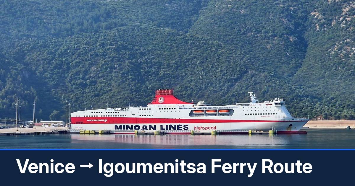 Venice to Igoumenitsa ferry route summary