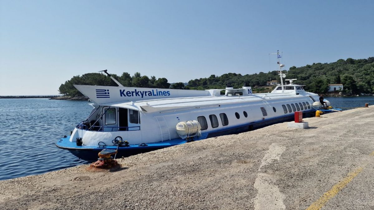 kerkyra lines paxos island hydrofoil