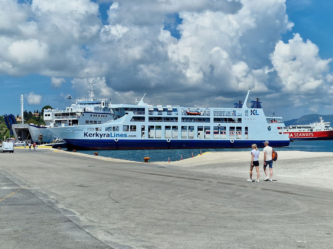 Corfu ferry port