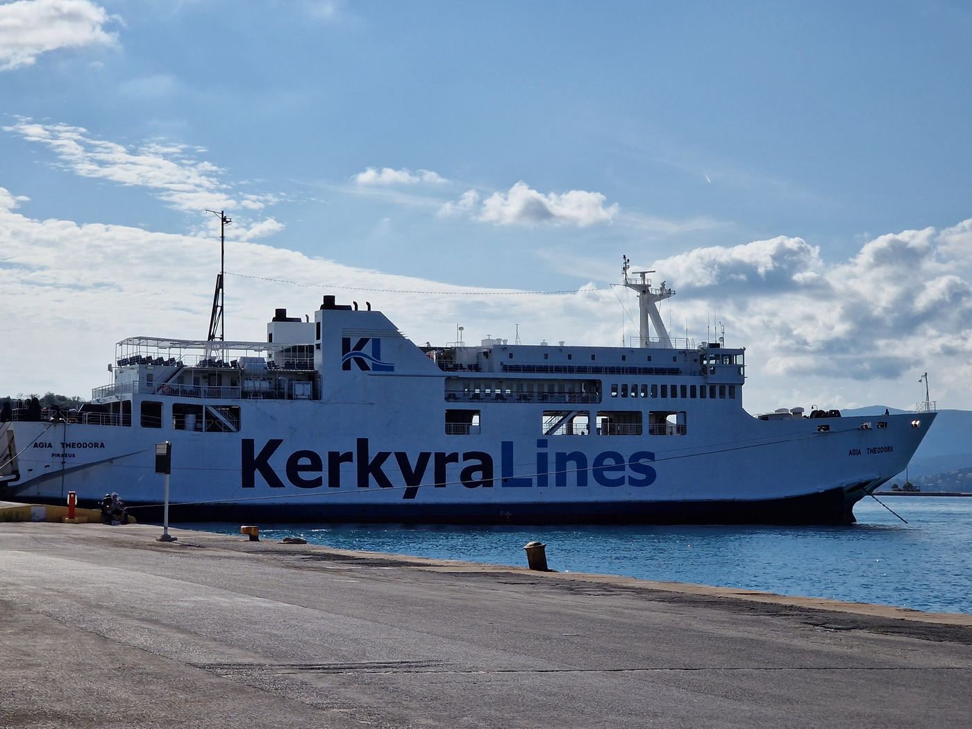 Corfu ferry port
