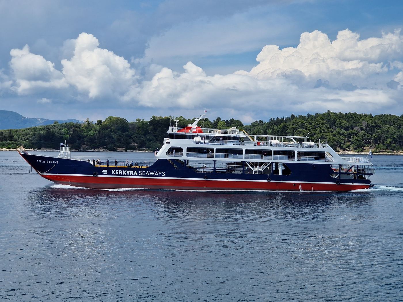 Corfu ferry port
