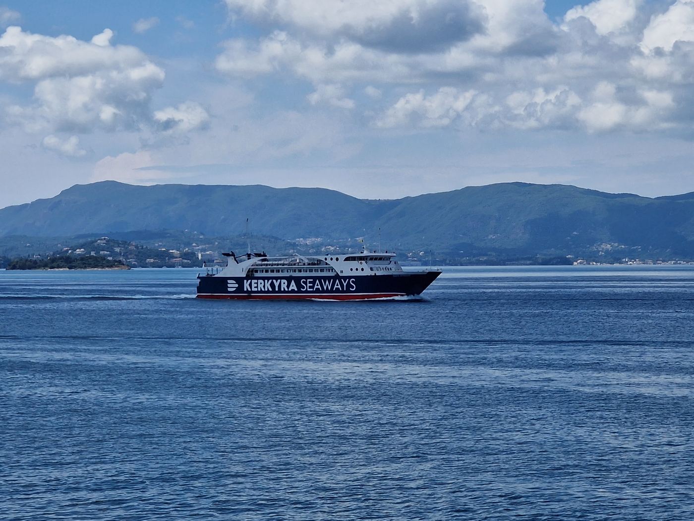 Corfu ferry port