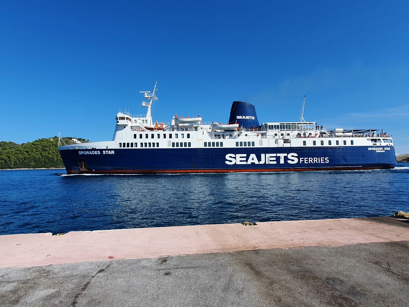 Skiathos ferry port