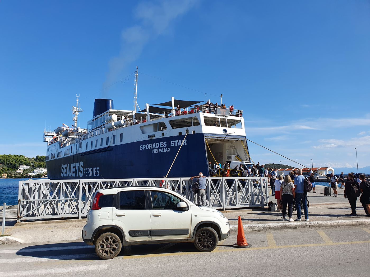 Skiathos ferry port