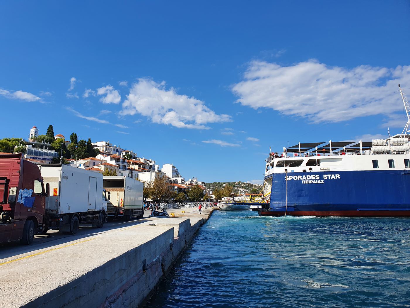 Skiathos ferry port