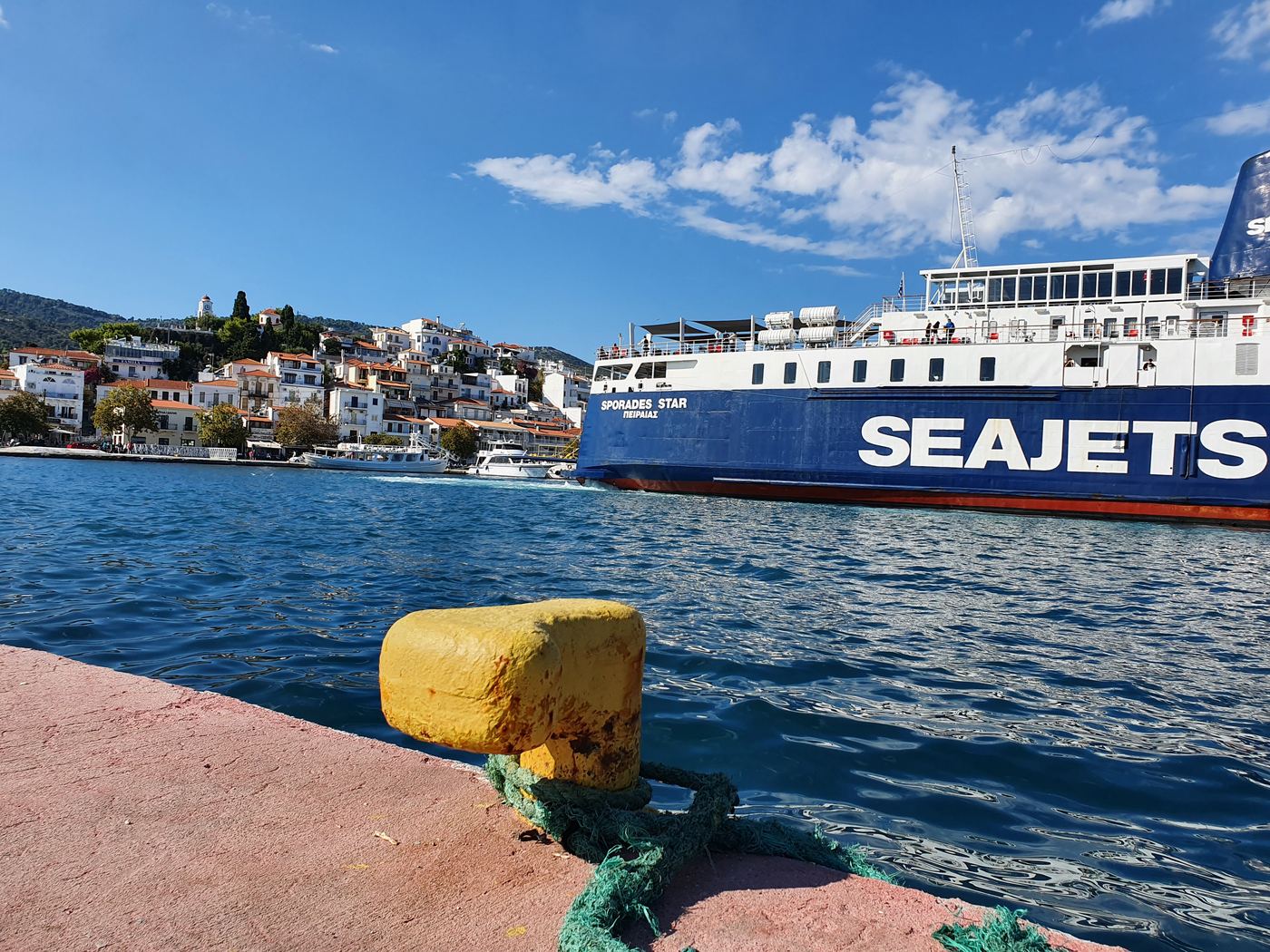 Skiathos ferry port