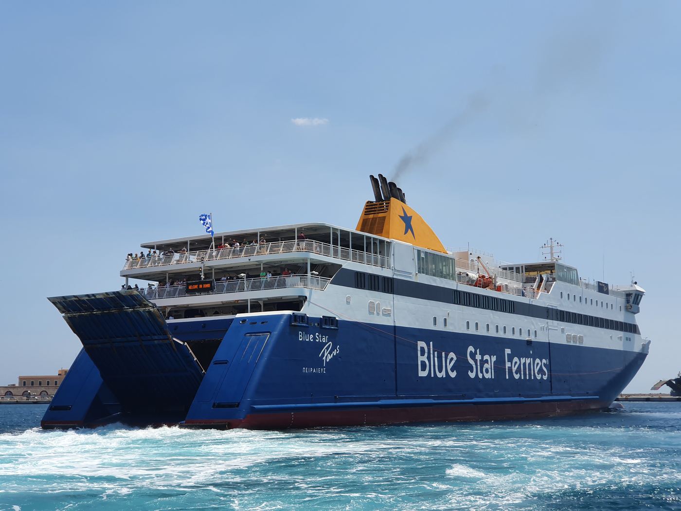Syros ferry port