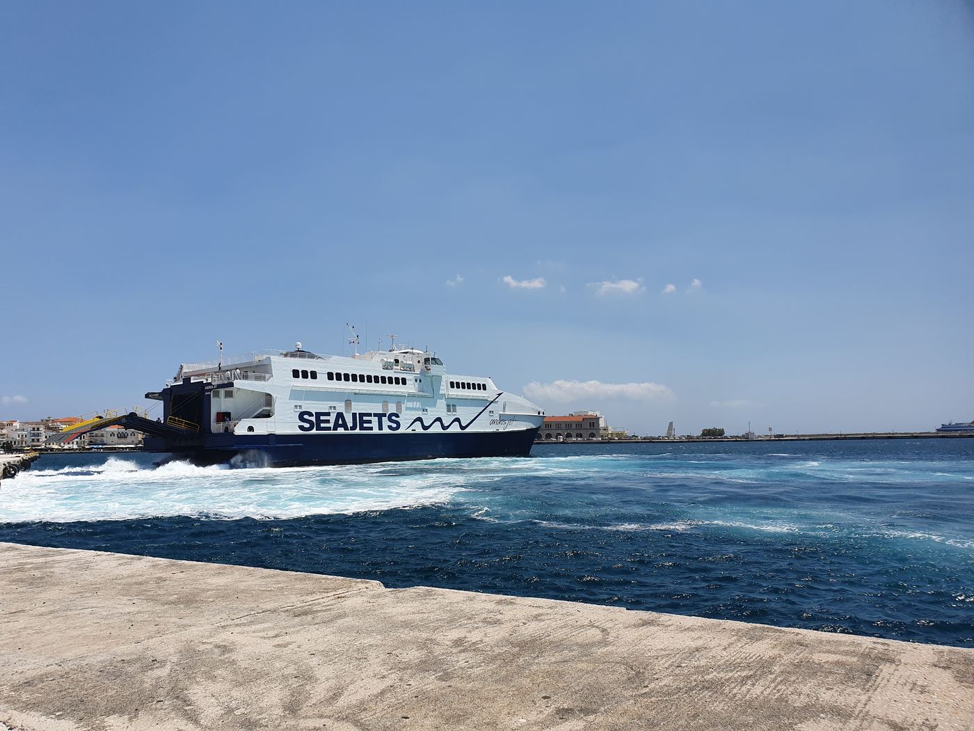 Syros ferry port