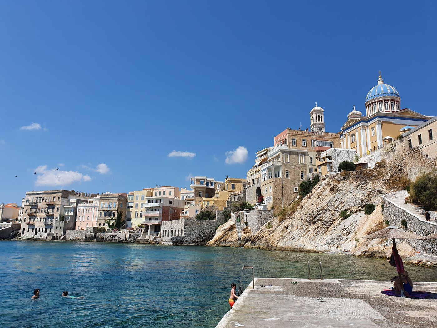 Syros ferry port