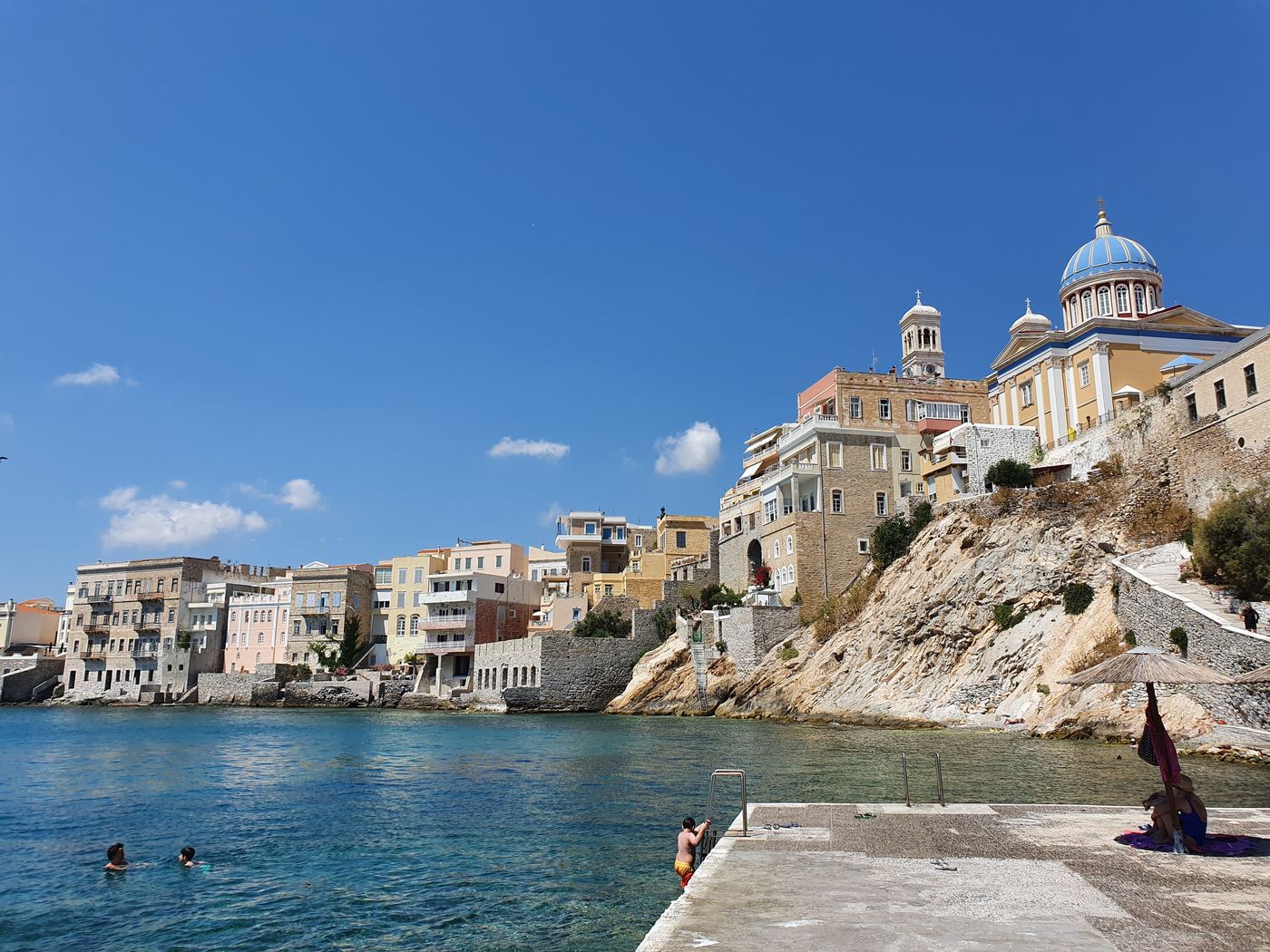 Syros ferry port