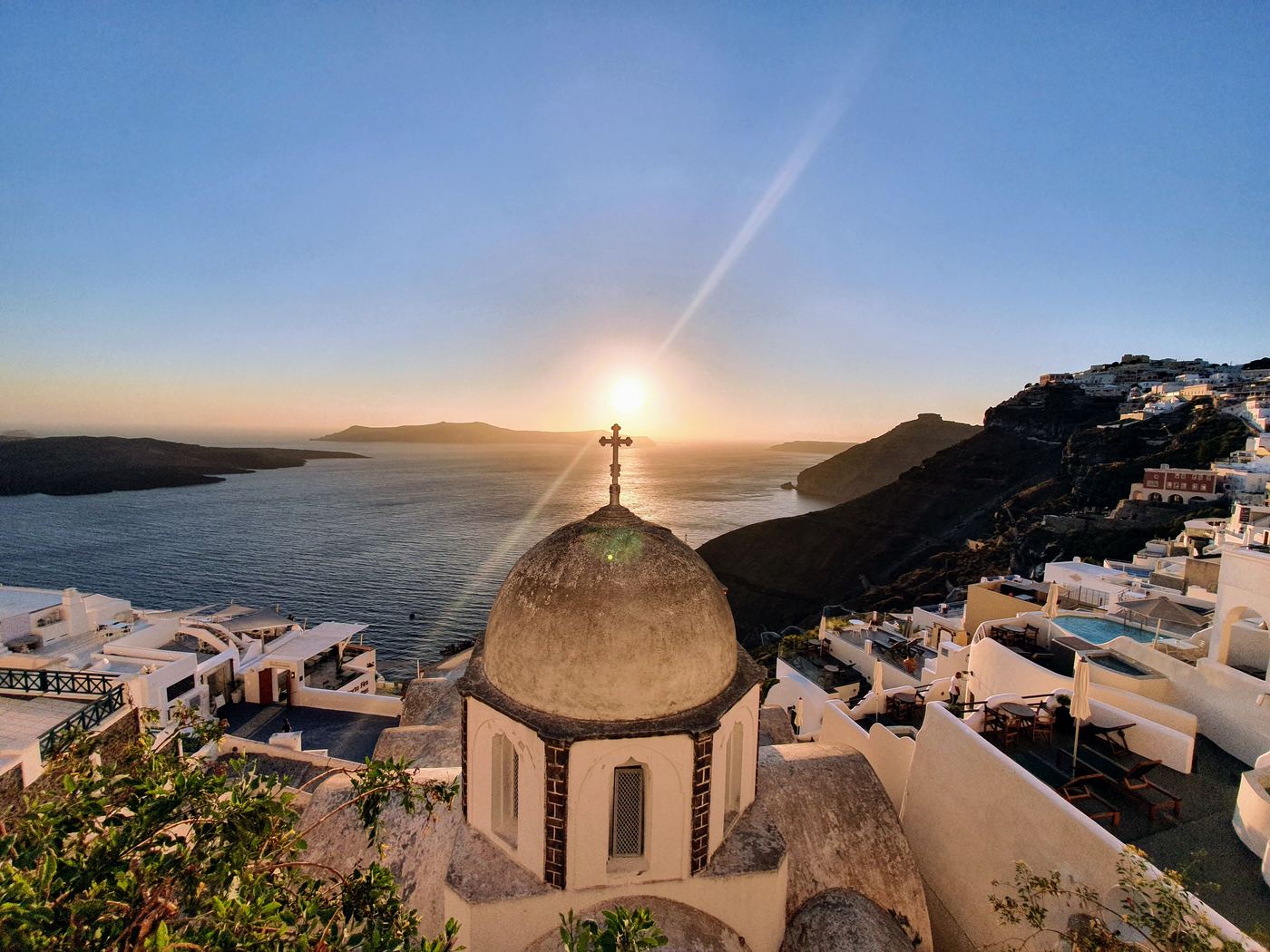 Santorini ferry port