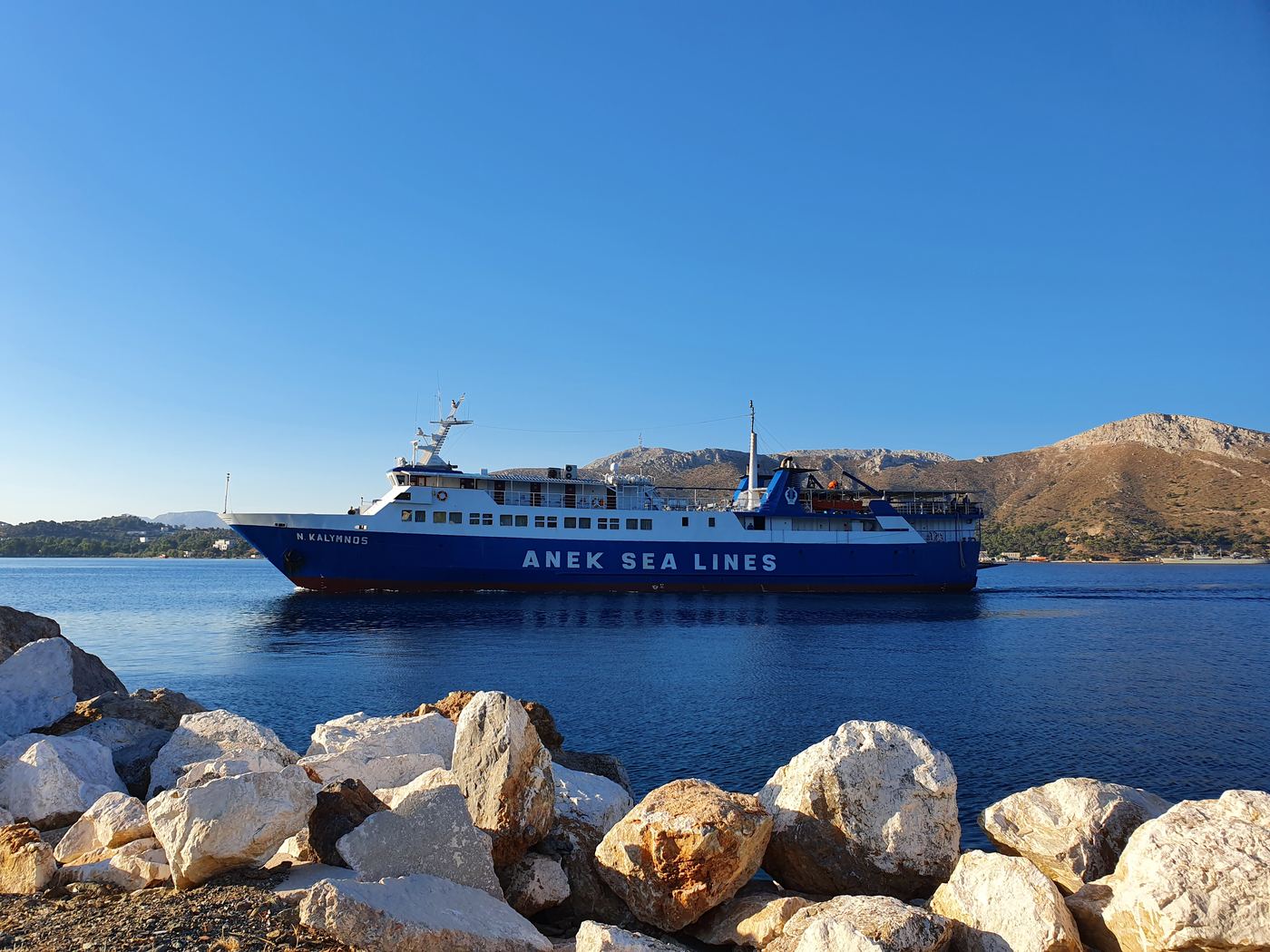 Leros ferry port