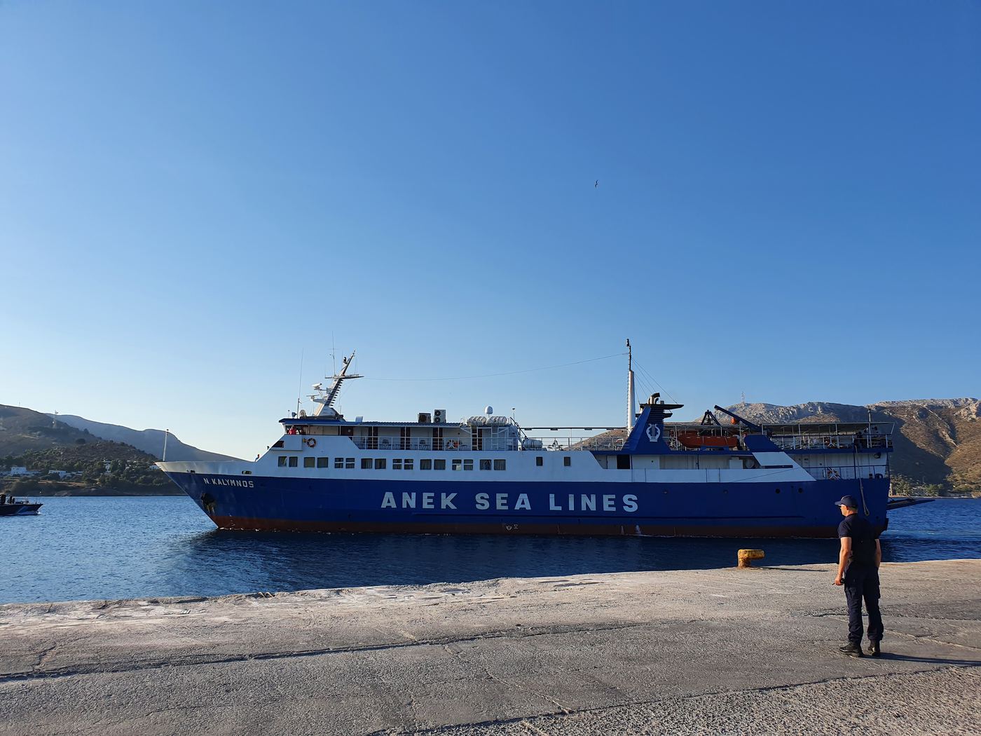 Leros ferry port