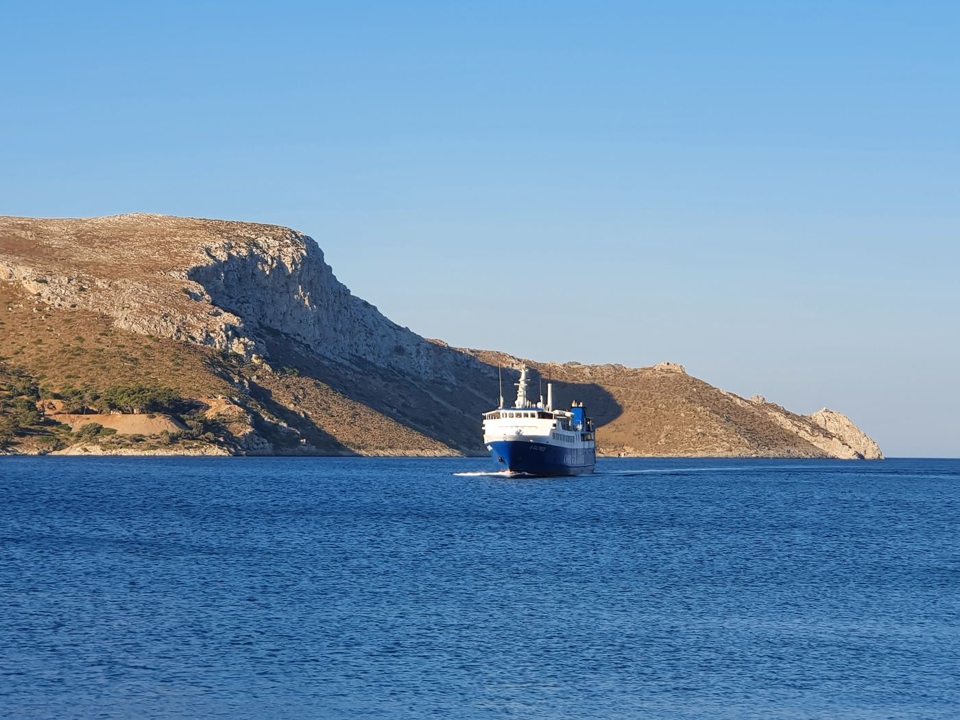 Leros ferry port