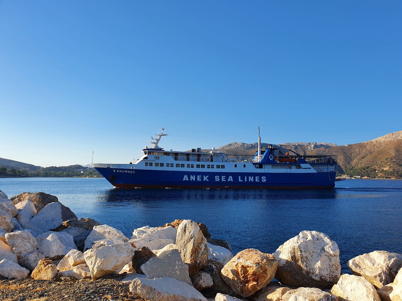 Leros ferry port