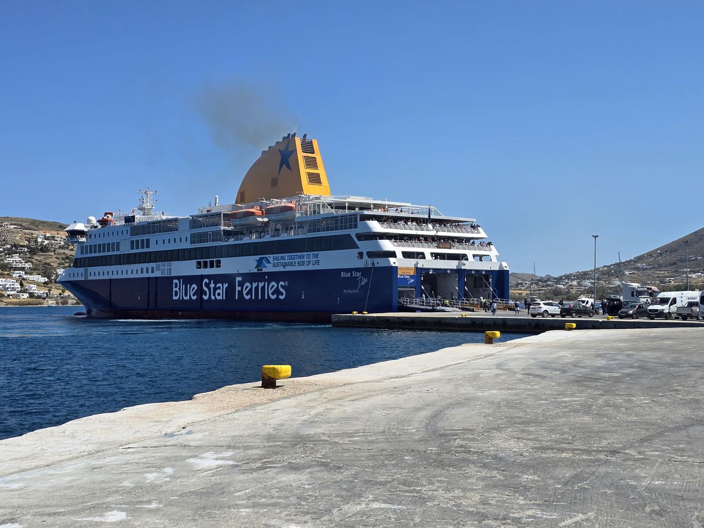 Paros ferry port