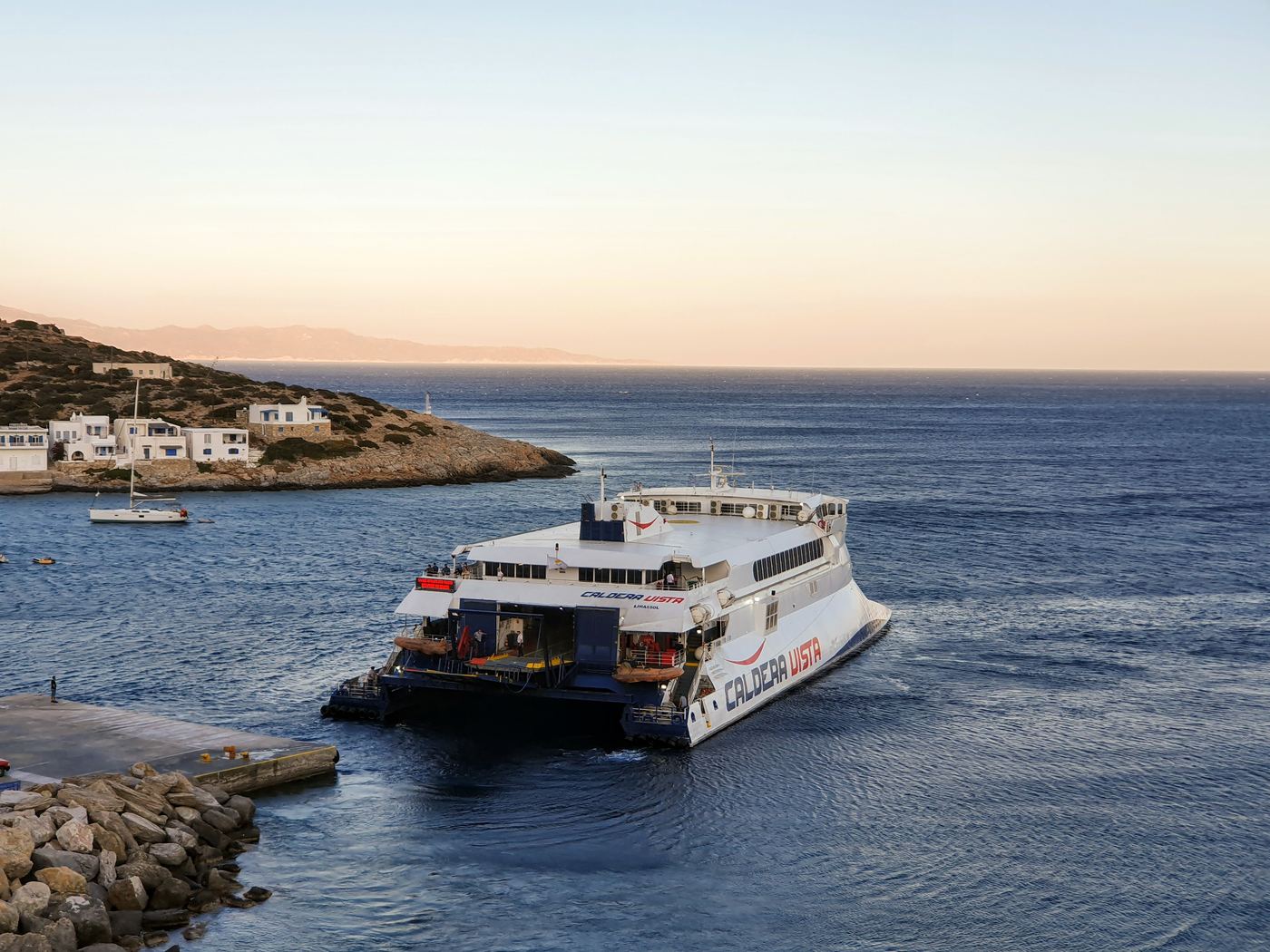Sikinos ferry port