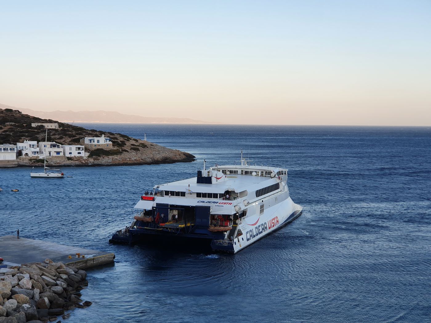 Sikinos ferry port