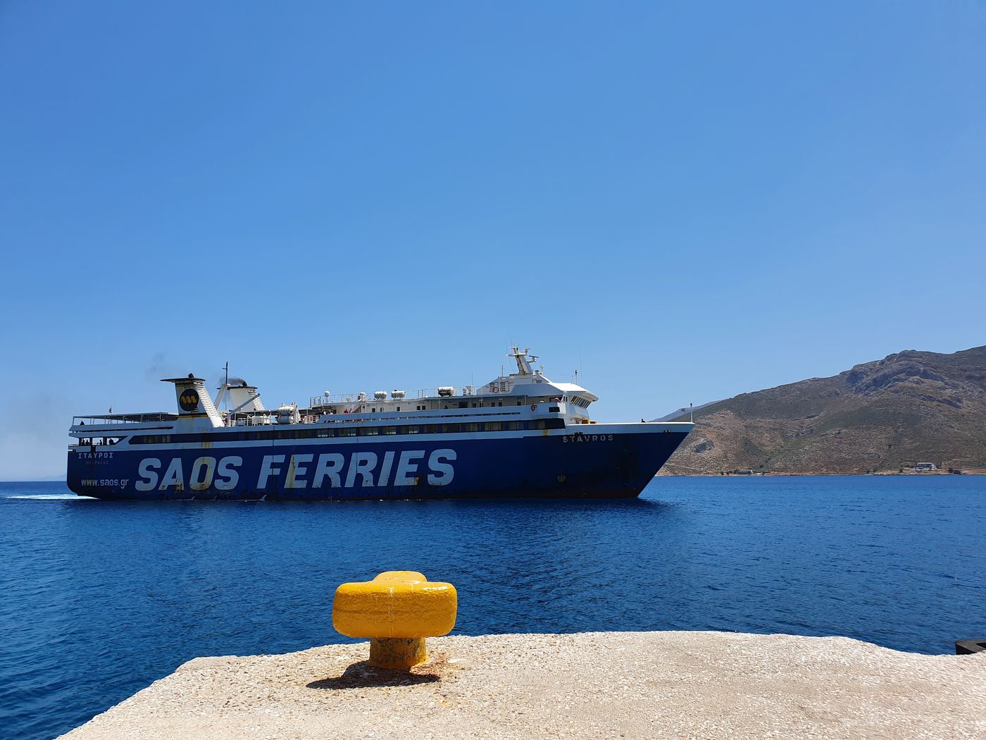 Tilos ferry port