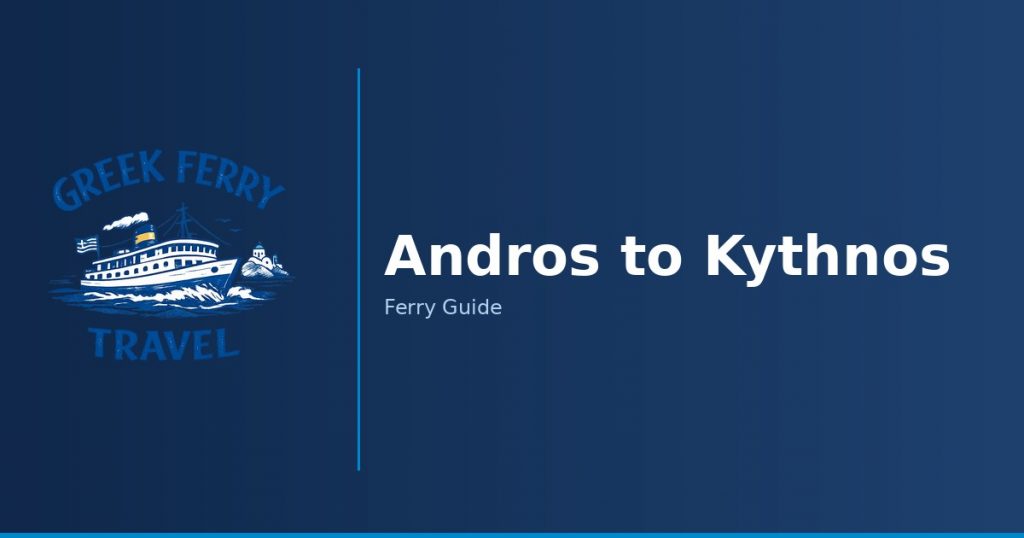 Andros to Kythnos ferry route