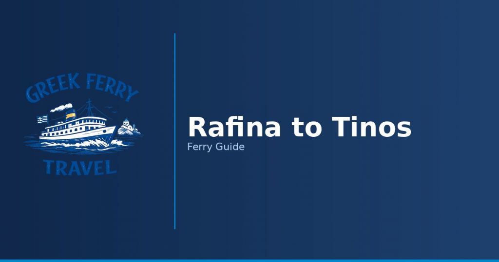 Rafina to Tinos ferry route