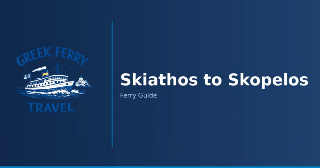 Skiathos to Skopelos ferry route