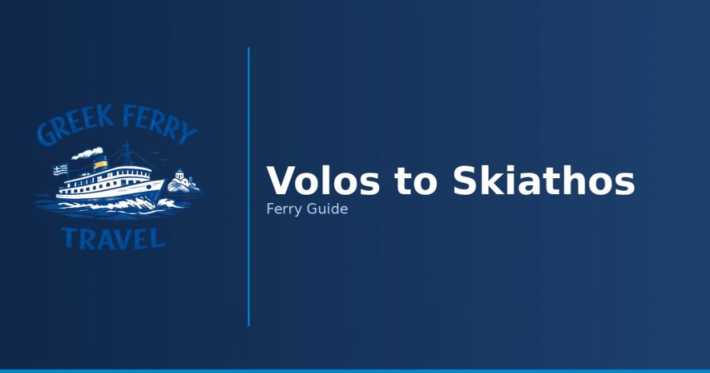 Volos to Skiathos ferry route